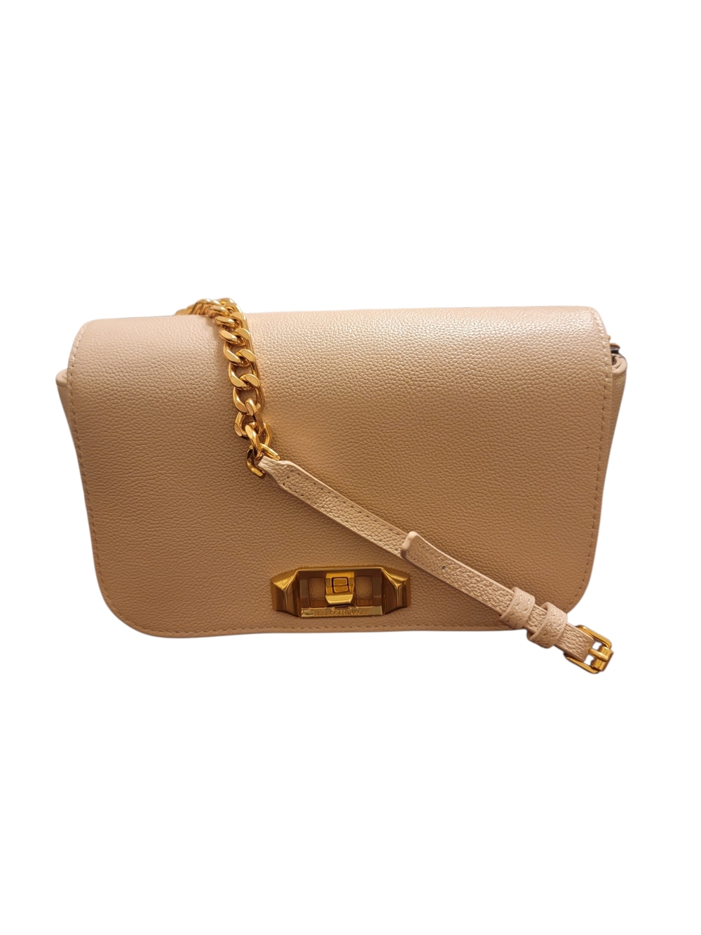 Rebecca Minkoff  Beige Leather Chain Shoulder Bag